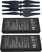 2PCS 1100mAh Tello Battery & 4 PCS Propeller for DJI Tello RC Quadcopter