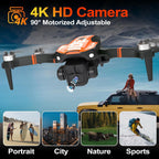LE-IDEA GPS Drone with Camera for Adults, Professional 4K Camera Drone with Brushless Motor Auto Return Home Follow Me RC Quadcopter for Beginners Foldable Toys Gifts Under 249g IDEA12GPS