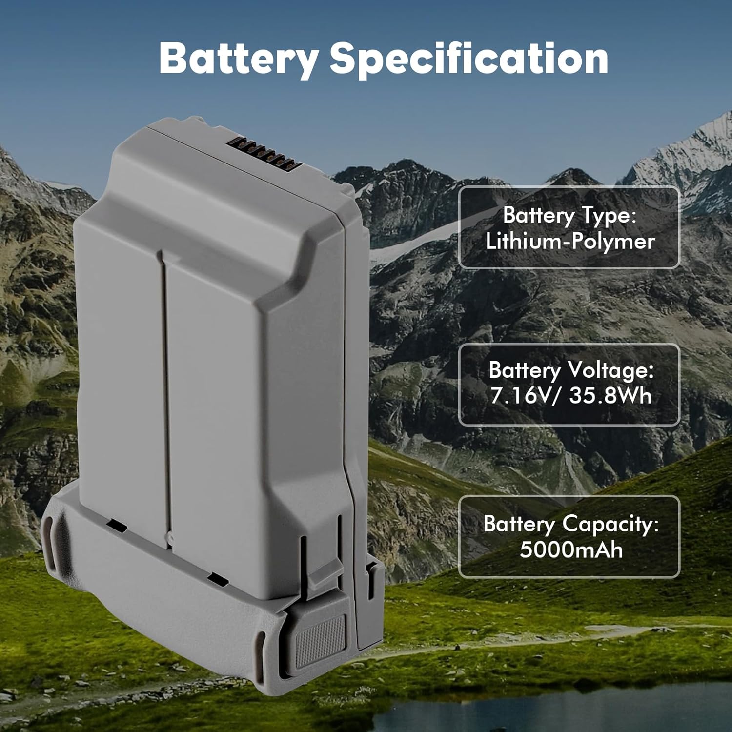 Intelligent Flight Battery Plus for DJI Mini 5 Pro 5000mAh 47 Mins Flight Time Upgrade 2026