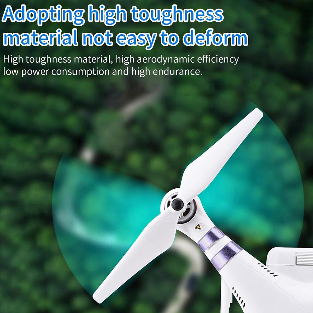 JUSTHERE 4 Pairs 9450 Self Tightening Drone Propeller(4CW+4CCW) for DJI Phantom 2/3/3PRO, Low Noise Propeller, Replacement Parts for Drone Blades