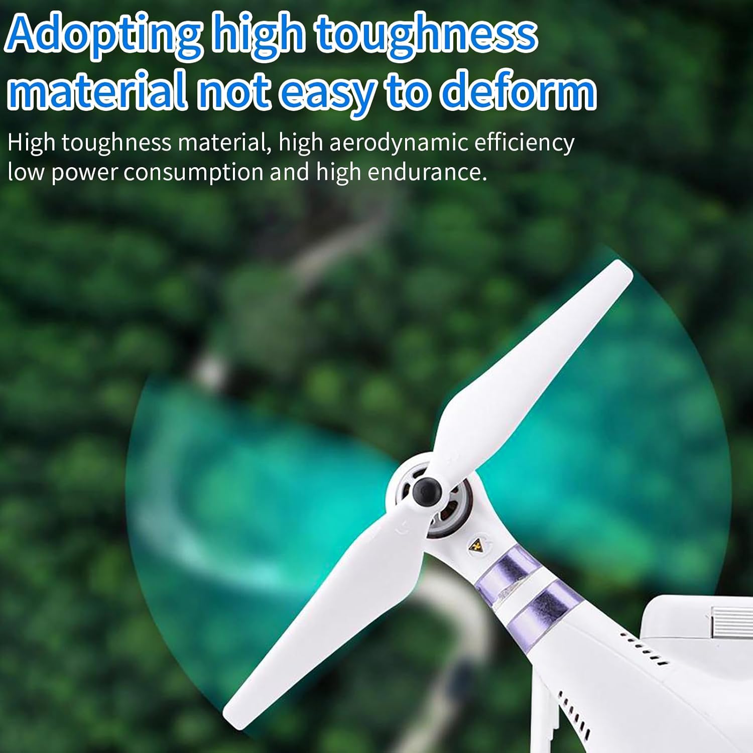 JUSTHERE 4 Pairs 9450 Self Tightening Drone Propeller(4CW+4CCW) for DJI Phantom 2/3/3PRO, Low Noise Propeller, Replacement Parts for Drone Blades