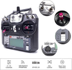 DTXMX FS-i6X 6CH RC Transmitter and Receiver FS-iA6B 2.4GHz Radio Controller for RC Quadcopter FPV Racing Drone, Compatible Flysky AFHDS2A RX