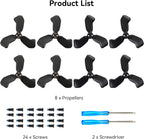 Propellers for DJI Neo 2 Blades - 8PCS Props Quick Replacement Spare Part Low Noise Wings for DJI Neo 2 Drones Accessories