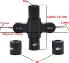 YoungRC RC Quick Release Wrench Tool M3 M5 Wrench Multifunctional Quick Release Propeller Motor Wrench Tool 1.5mm/2mm Screwdriver with Built in Bearing Tool for RC Drone FPV Racing