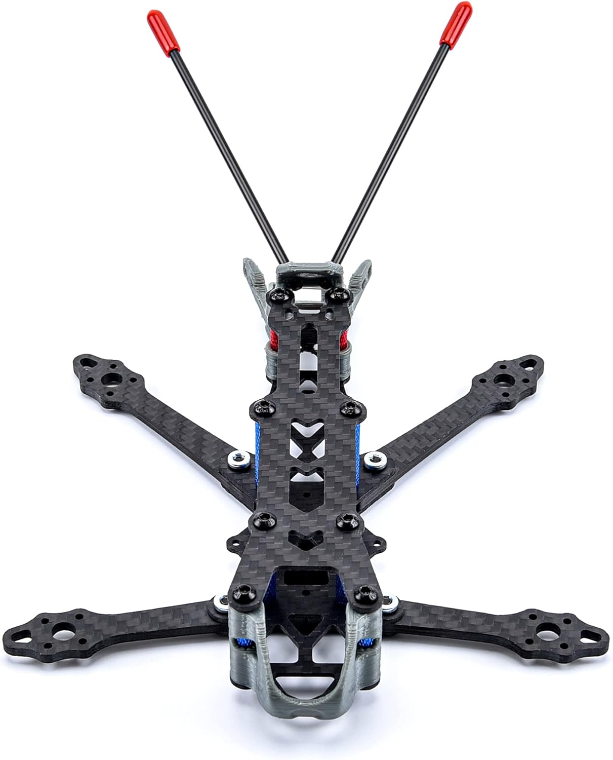 for Roma Carbon Fiber 3inch 150mm / 4inch 175mm with 3mm Arms X-Type Frame kit for 1306 1407 Motor FPV Drone Racing Spare Part Accessories (Color : 3inch 150mm)