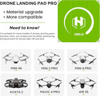 STARTRC Drone Landing Pad, Universal Waterproof Portable Fast-Foldable Helipad for Avata 360/Mavic 4 pro/Avata 2/Air 3S/Mini 5 Pro/4/3/2 SE/4K (Sky blue-green, 26-inch/65cm)
