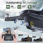Holy Stone HS175D GPS Drone with 4K Camera for Adults, Under 249g, Foldable RC Quadcopter with Auto Return, 46 Mins Long Flight, Follow Me, Brushless Motor, Circle Fly, Waypoint Fly, Altitude Hold