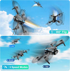 Drone with 1080P Camera, Foldable Remote Control Quadcopter for Adults Beginners, Mini Drone with Stable Hover, Waypoint Fly, 3D Flips, One Key Start, 2 Batteries, Easy to Fly Indoors & Outdoors