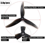 20pcs FPV Drone Props Propeller: Gemfan Hurricane 51433 3-Blades 5.1x3.5 PC Props Compatible 2206-2306 Brushless Motor for RC Quadcopter FPV Racing/Freestyle Drone