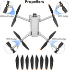 Mini 3 Pro Propeller Guard - 4 Pcs with Blades Landing Gear Foldable Extension Legs Propellers Holder Lens Cover Gimbal Protector for DJI Mini 3 Pro/Mini 3 Drone Accessories Set