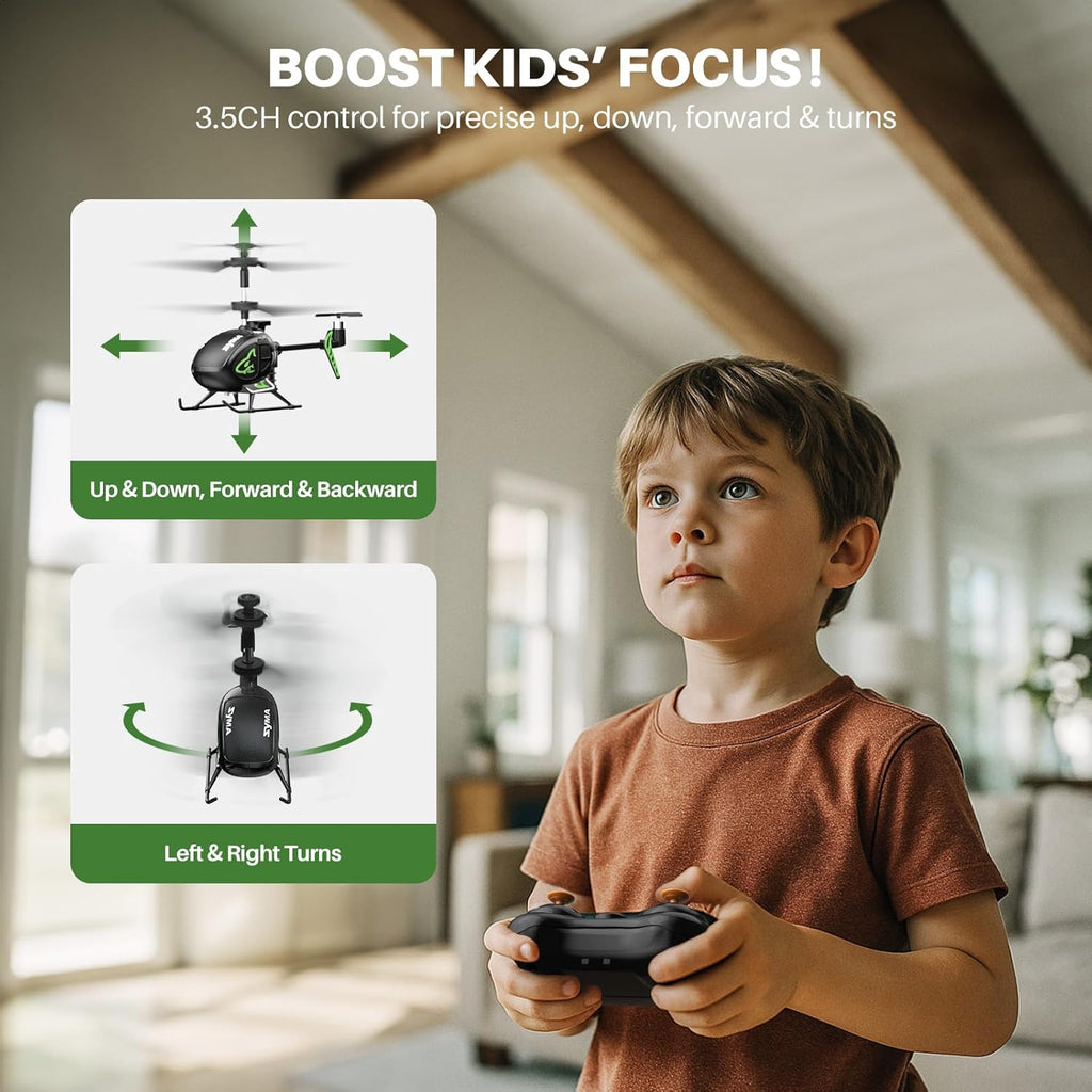 SYMA S100 Mini RC Helicopter with Gyro Stabilizer, Altitude Hold, 3.5 Channel, 5-7 Min Flight Time, Remote Control Helicopter Toy for Boys and Girls