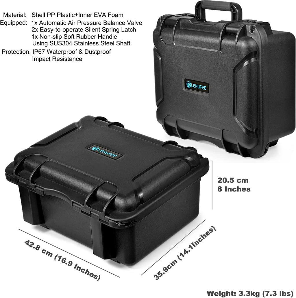 LEKUFEE Waterproof Hard Case for DJI FPV Drone,Explorer Combo,DJI Goggles Integra,Goggles 2/ V2, FPV Motion Controller, RC Motion 2,Accessories(Case Only)