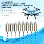 8 Pack 8520 Motor 8.5x20mm Coreless Brushed Motor 3.7V 53000Rpm Mini DC Motors
