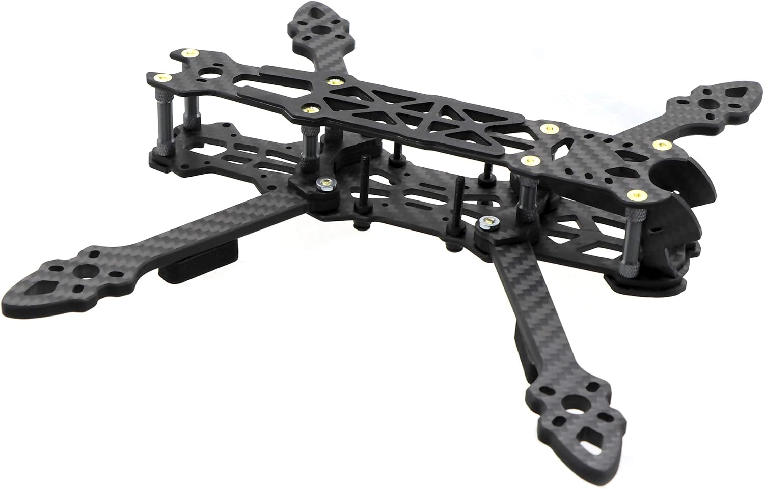 225mm FPV Racing Drone Frame Carbon Fiber 5 inch Quadcopter Freestyle Frame Kit with Lipo Battery Strap