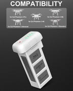 anegine Phantom 3 Battery, 4500mAh 15.2V Intelligent Flight Battery for DJI Phantom 3 Pro, Standard, Advanced, SE Drone