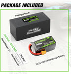 OVONIC 6S Lipo Battery 100C 1300mAh 22.2V Lipo Battery with XT60 Connector for RC FPV Racing Drone Quadcopter