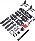 Readytosky 250mm FPV Racing Drone Frame 5 Inch Carbon Fiber Quadcopter Frame Kit with 4mm FPV Frame Arms+Lipo Battery Strap
