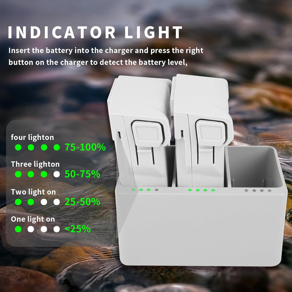Mini 3 Series Intelligent Flight Battery Plus(2 Packs) with Bi-Directional Charging Hub for DJI Mini 4 Pro/Mini 3/ Mini 3 Pro,3850mAh 47 Mins Flight Time