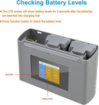 LCD Two-Way Battery Charger Hub for DJI Mini 4K,2,2 SE Drone,Charging Three Batteries in Sequence Charge Accessories