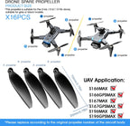 16PCS Universal 70mm/2.76In Foldable Propellers and Screws Replace Parts for S166/S166MAX/S167/S196 RC Quadcopter Blade Parts