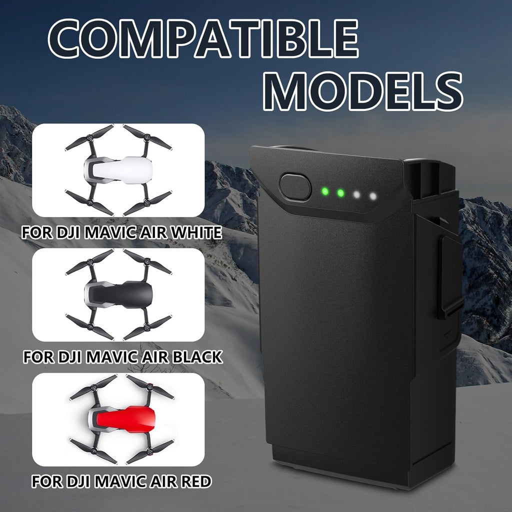 Mavic Air Battery, 2375mAh 11.55V Intelligent Flight Battery for DJI Mavic Air Drone, 21 Mins Max Flight Time Rechargeable Batteries