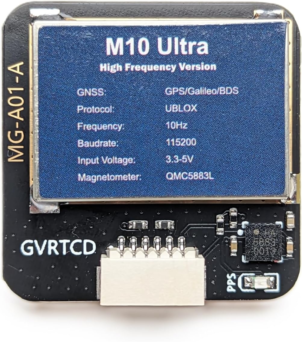 MicoAir MG-A01 M10 GPS 25mm Standard Size with Compass QMC5883L Module for FPV/Racing Drones/Robotics/Boats