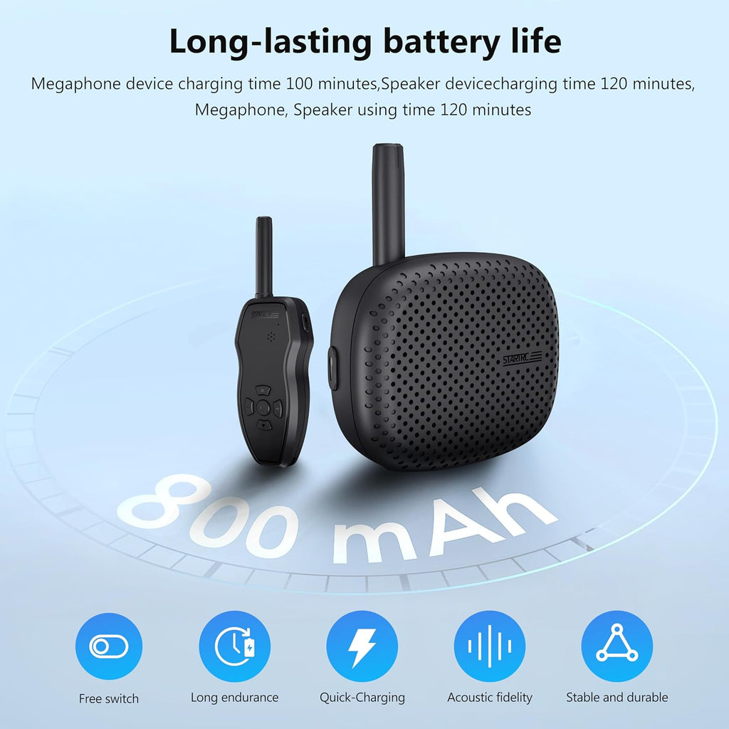 STARTRC Drone Speaker Real-Time Megaphone Portable Interference-Free Long Distance Microphone for DJI Air Series/Mavic 3 series/Mavic 2/Avata Series/Holy Stone Drone
