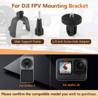 Extension Bracket Mount for DJI FPV Bracket Adapter Flight Lamp for Gopro Pocket 2 Light Clamp Holder Parts Drone Accessories