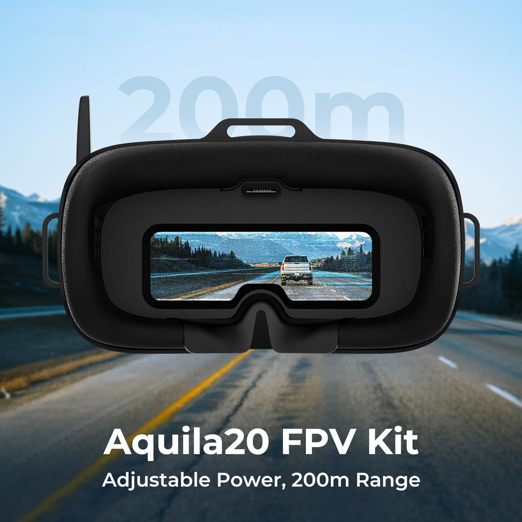 BETAFPV Aquila20 FPV Kit with Altitude Hold Stable Hover, LiteRadio 4 SE Radio Transmitter, VR04 FPV Goggles DVR Supported, 3 Modes 2S Propulsion System Drone RTF for FPV Beginner Fly Indoor Outdoor