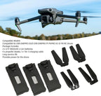 Drone Battery 3PCS 3.7V 1800mAh with 4Pcs Propeller Blades, Mini Propellers Accessories Drone Battery with Blades for E88 E88PRO E525 E99 E99PRO P1 K3 S1 RC UAV Battery Plug and Play