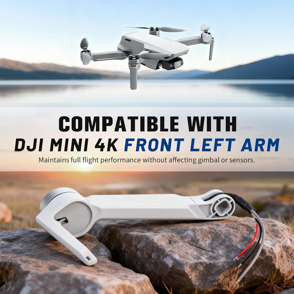 Mavic Mini 4K Drone Motor Arm Assembly Replacement Front Left Arm, Compatible with DJI Mavic Mini 4K Spare Parts
