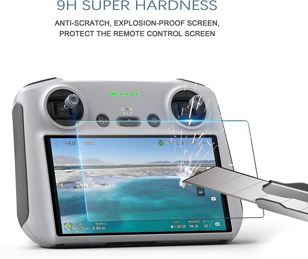 Mini 3 Pro/Mini 3 Accessories Bundle 8 in 1 Accessories kit, Propeller Holder Strap,Propeller Guard,Joysticks,HD Glass Protector,Lanyard Neck Strap,Landing Gear,Silicone Protection Cover,Propellers