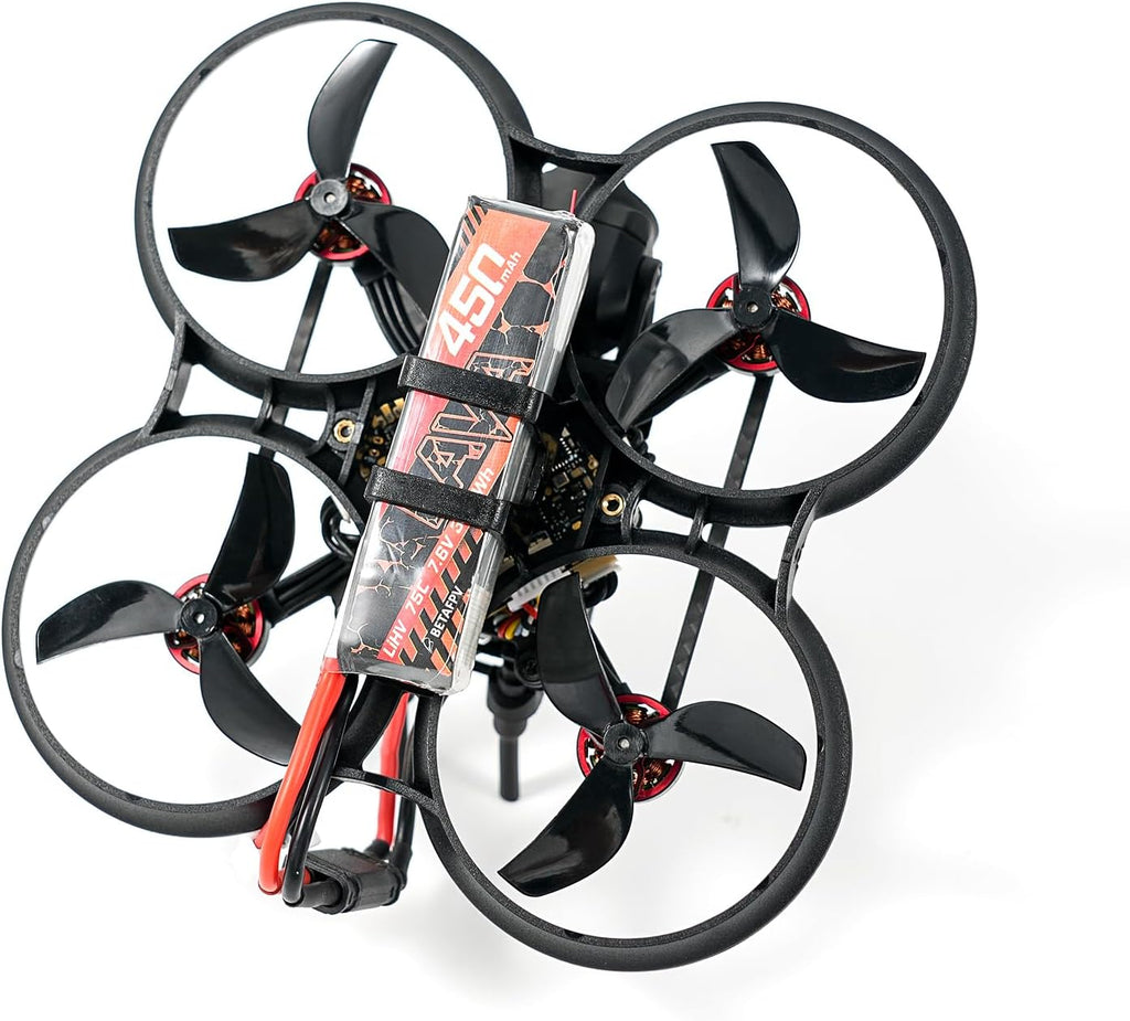 BETAFPV 2pcs Lava 450mAh 2S 7.6V LiHV 75C FPV Lipo Battery with XT30 Connector, Rechargable Lipo Battery, for 2S FPV Racing Whoop Drone Quadcopters Like Meteor85, Pavo Pico 2S Brushless Drones