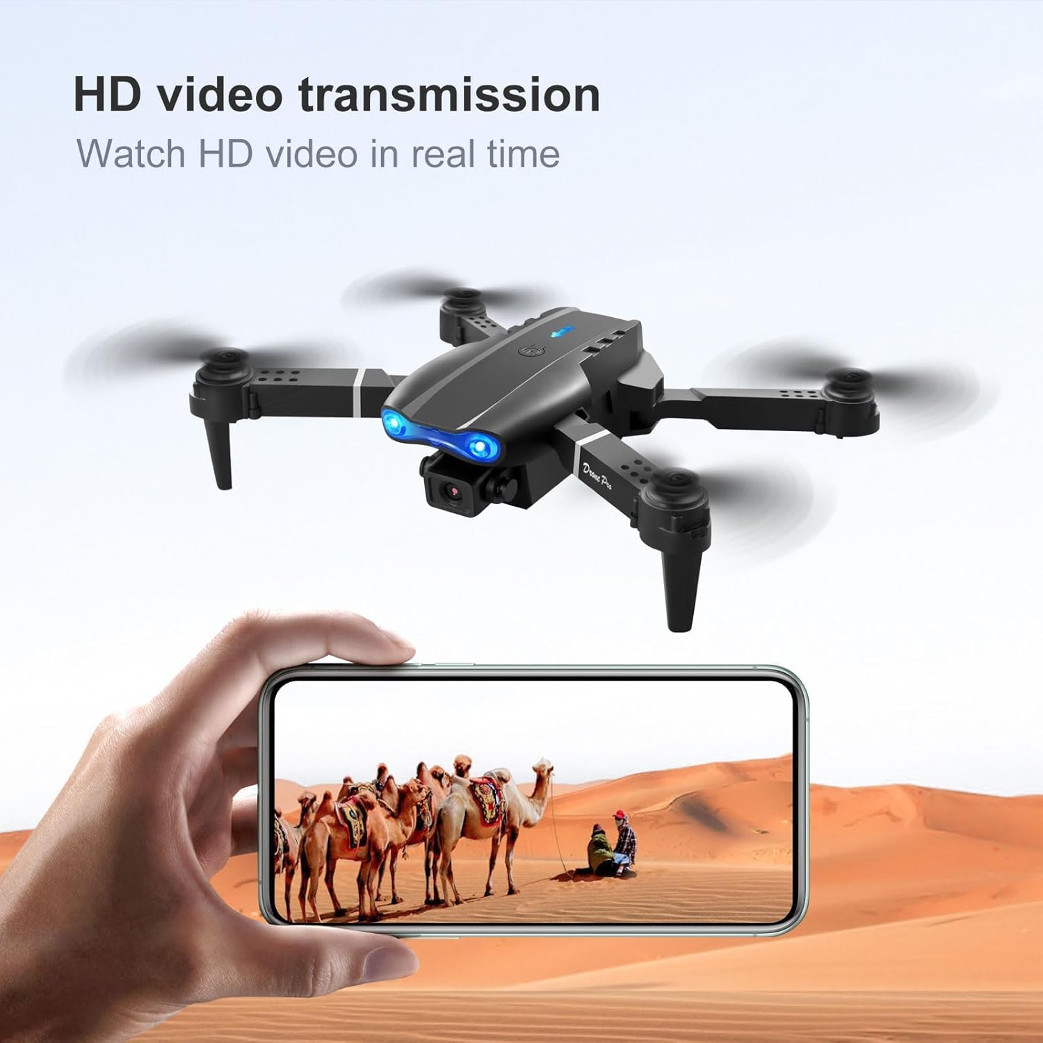 2026 FPV Drone with 1080P Dual HD Cameras Upgraded Version RC Quadcopter for Adults, Beginner WiFi RC Drone Live Video 2