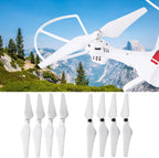 Drone Propeller Blades, 4 Pairs 9450 Self Tightening Drone Propeller CWandCCW Propellers, Low NoiseReduction Props Replacement Part Blade forDJI Phantom 2/3(White)