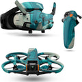 Drone Skin Compatible with DJI Avata 2 Bundle (2024) - Aqua Swirl - Premium 3M Vinyl Protective Wrap Decal Cover - Easy to Apply | Crafted in The USA by MightySkins