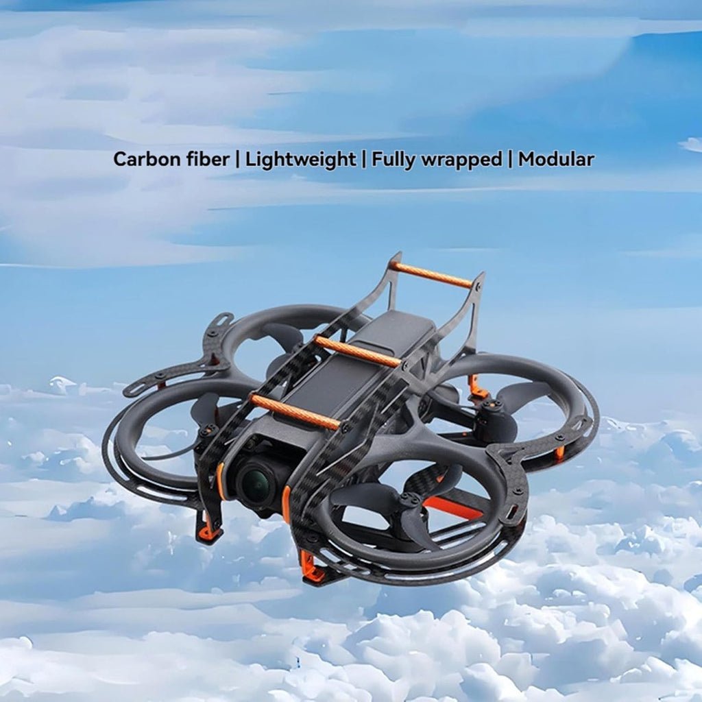 AVATA 2 Carbon Fiber Chassis Armor for DJI Avata 2, Anti-collision Full Protection Cover Plate Frame Guard
