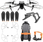 Propellers for DJI Air 3S Drone - 4Pcs Accessories Set with Propeller Guard Protector Landing Gear Low Noise Blades for DJI Air 3/Air 3S Drone Accessories Bundles