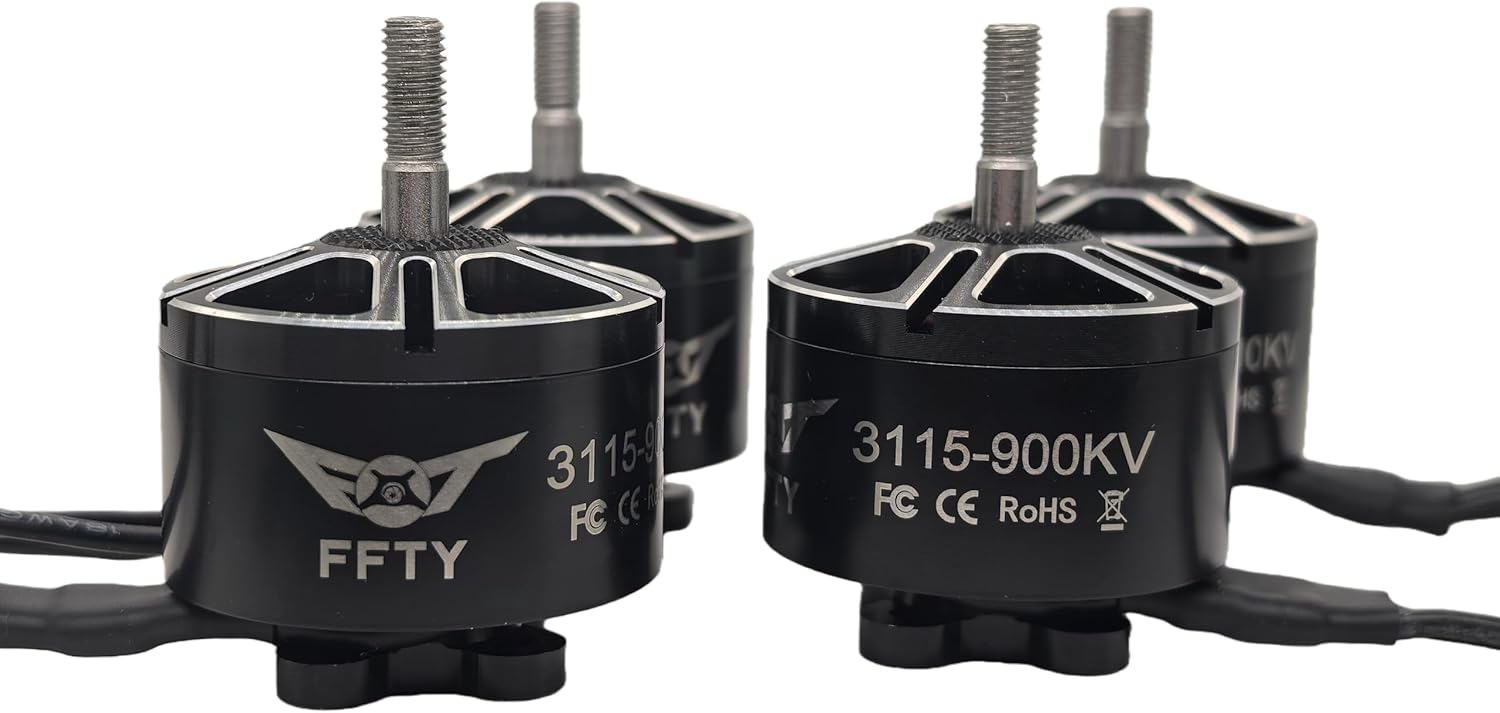 3115 900KV Drone Motors - 3-6S Li-ion Battery, 9-11 inch Propeller, Max Power 1300W Brushless Motor for Multirotor Drones,RC Plane (4)