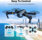 MOCVOO Drones with Camera for Adults Kids, Foldable RC Quadcopter, Helicopter Toys, 1080P FPV Video Drone for Beginners, 2 Batteries, Carrying Case, One Key Start, Altitude Hold,Headless Mode,3D Flips
