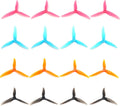 GEMFAN Hurricane 51466V2 Propellers 3-Blades Props 5.1 Inch Propeller Compatible with 2207 2208 2205-2306 Brushless Motor FPV Racing Drone(Pack of 16pcs)
