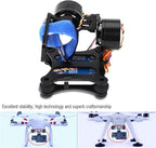 Camera Stabilizer, High Technology Drone Camera Gimbal Metal Brushless Gimbal Board BGC 2.2 for 3/3+ / 4 Camera RC Drone Quadcopter Part (Black) Gimbal Drone
