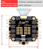 AERO SELFIE 60A 4IN1 ESC 8 bit for FPV Drones Compatible with 2S-6S LiPo Batteries, Lightweight 13.8g, High-Performance, Stalling Protection, PWM, DSHOT, ONESHOT Supported
