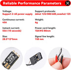 HNYYZL 4Pcs 45A ESC 2-6S Brushless ESC Lipo BLHeli_S Brushless Electronic Speed Controller 45A RGB LED Damped Light Support D-Shot 150/300/600 for RC FPV Quadcopter