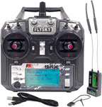 DTXMX FS-i6X 6CH RC Transmitter and Receiver FS-iA6B 2.4GHz Radio Controller for RC Quadcopter FPV Racing Drone, Compatible Flysky AFHDS2A RX