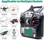 Flysky FS-i6X 6CH 2.4GHz RC Radio Transmitter Controller with iA6B Receiver for FPV Drone RC Helicopter Quadcopter Car Boat