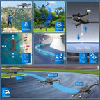 Drone with Camera for Adults 4K, Brushless Motor Drones for Kids Beginners, 60 Mins Flight, 130¡ã Lens, FPV Foldable RC Quadcopter, Gesture Photography, Toys Gifts for Teen Boys Girls, Black