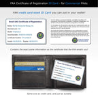 Mavic Air 2 - DJI - FAA Drone Identification Bundle - Labels (3 Sets) + FAA UAS Registration ID Card for Commercial Pilots + 3 to 12 Battery Labels
