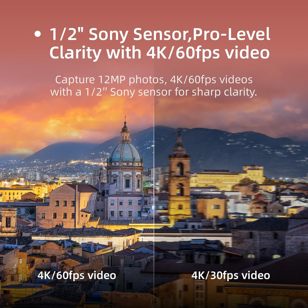 Skyrover S1 Mini Drone Combo with Camera 4K/60fps Video, 48MP Photo with 8K Image Quality, 3-Axis Gimbal Stabilization, 39,000ft Video Transmission, Under 249g, Auto Track, 120-Min Flight Time with 3 Batteries