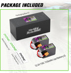 OVONIC 22.2V Lipo 1550 mAh 150C Lipo Battery with XT60 Plug ?2 Pack?